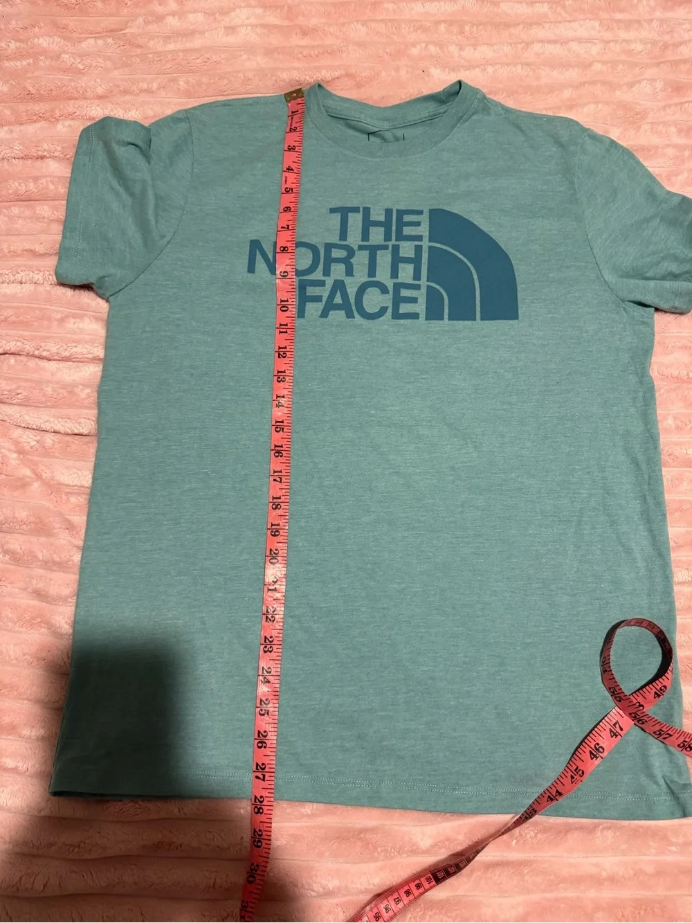 The North Face Men’s Logo T-Shirt Size L Heather Sage Green Short Sleeve Tee